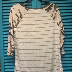 Women’s maurices baseball type tee, worn once.